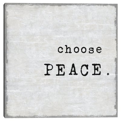 Choose Peace by Jamie MacDowell Canvas Art Print