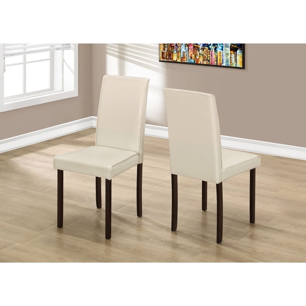 Leather effect dining chairs deals