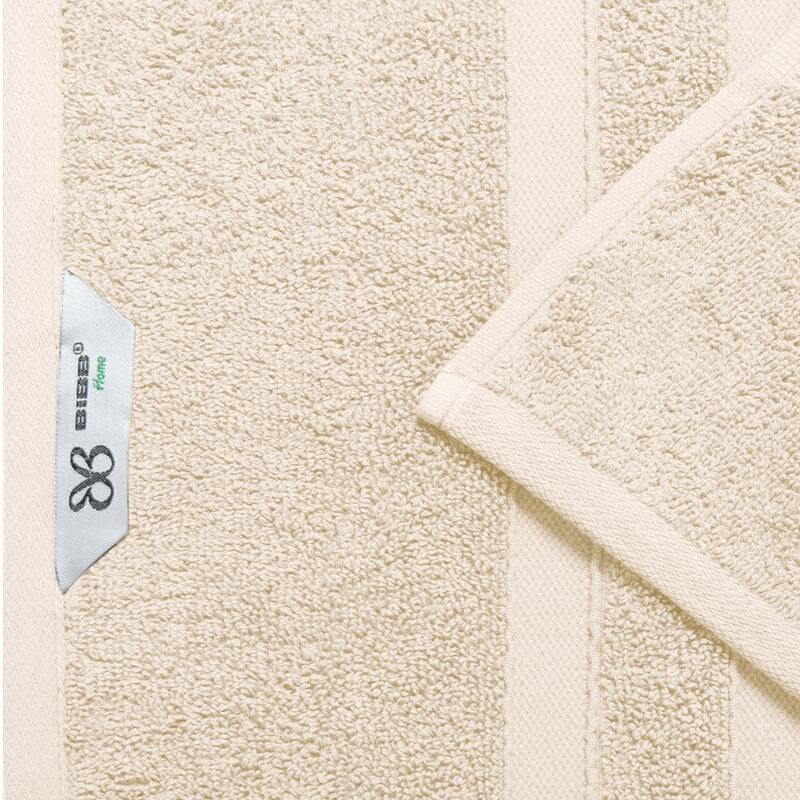 Bibb Home 6-Piece Zero Twist Cotton Towel Set - N/A