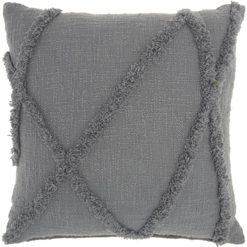 Mina Victory Distressed Diamond Boho Throw Pillow