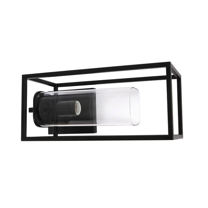 Outdoor Wall Sconce with Clear Glass Shade