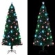 preview thumbnail 11 of 17, vidaXL Artificial Christmas Tree with Stand/LED 5/6/7/8 ft Fiber Optic 8 Foot