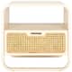 Option White/Natural Rattan