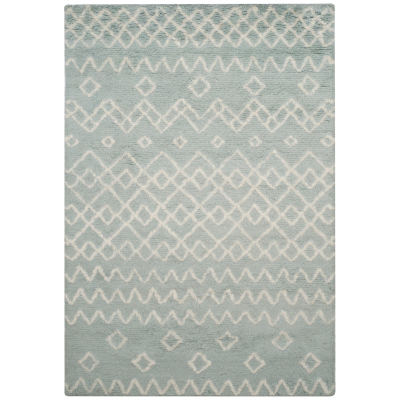 SAFAVIEH Handmade Casablanca Shag Dalma Tribal Wool Rug