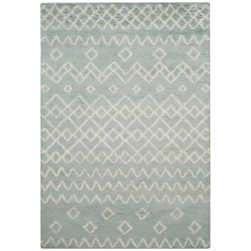 SAFAVIEH Handmade Casablanca Shag Elenore Tribal Wool Rug