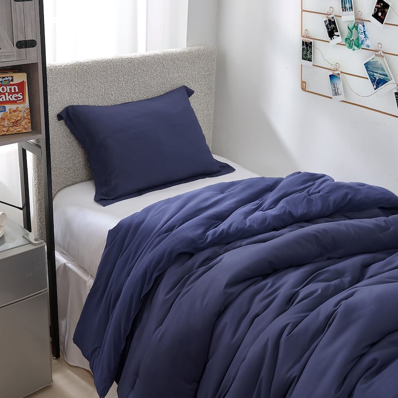 Bamlin Butter - Coma Inducer® Oversized Cooling Comforter Set - Navy Eclipse - Twin XL