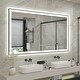 preview thumbnail 45 of 49, Extra Large Black Frame LED Bathroom Vanity Mirror with 3 Years Warranty and UL Certified 60x40