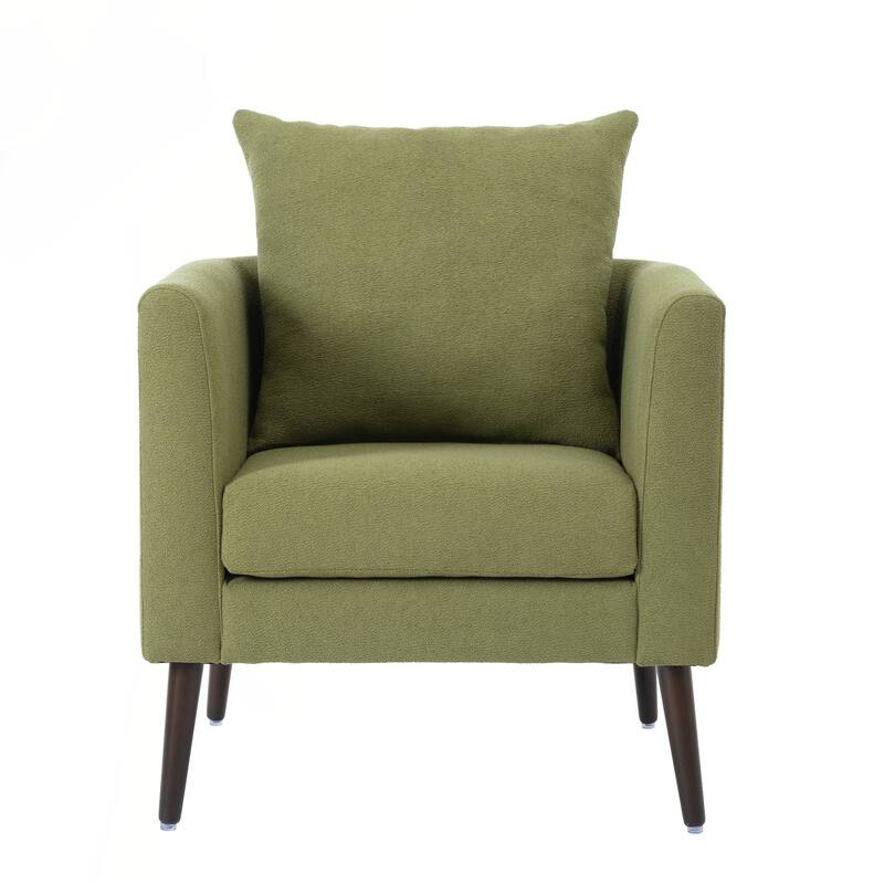 Comfortable Reading Chair with Wood Legs for Living Room, Bedroom,Reception Room