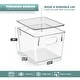 preview thumbnail 2 of 3, Sorbus Large Storage Clear Containers with Lids Toy Bins and Organizers, Medium - 4 Pk