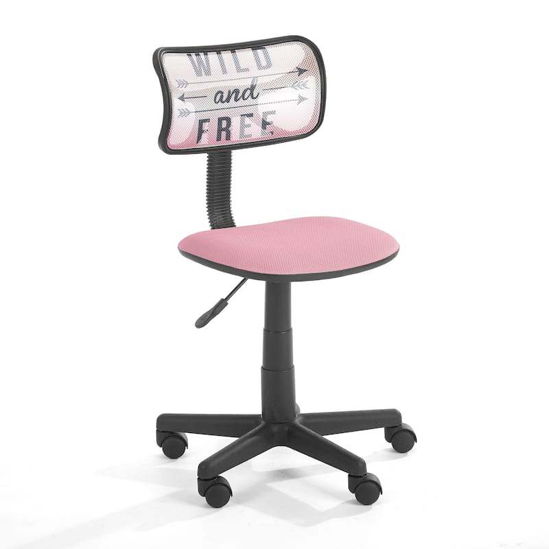 Urban Shop Hello Gorgeous Rolling Mesh-back Task Chair