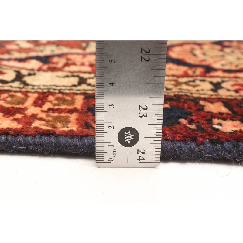 ECARPETGALLERY Hand-knotted Anatolian Vintage Dark Red Wool Rug - 3'7 x 5'8