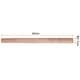 preview thumbnail 9 of 8, Rolling Pin Cylindrical Smooth Non-Stick Beech Wood Kitchen Roller 15.7 inch x 1.1 inch