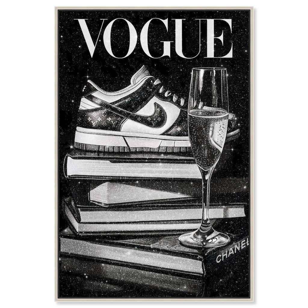 Sneaker Glitz and Glam Cover Canvas by Art Remedy