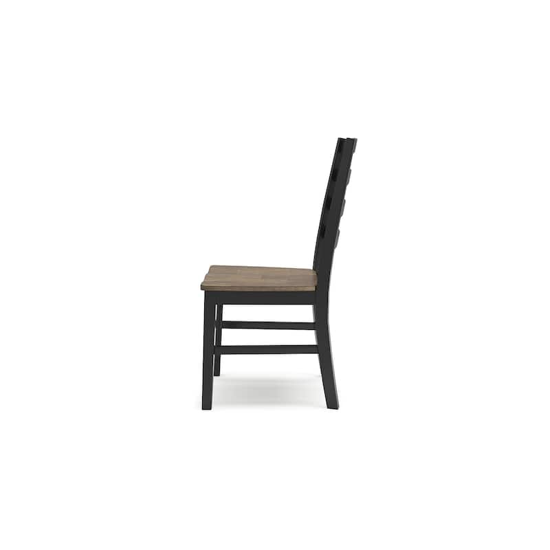 Signature Design by Ashley Wildenauer Black/Brown Dining Table and 4 Chairs