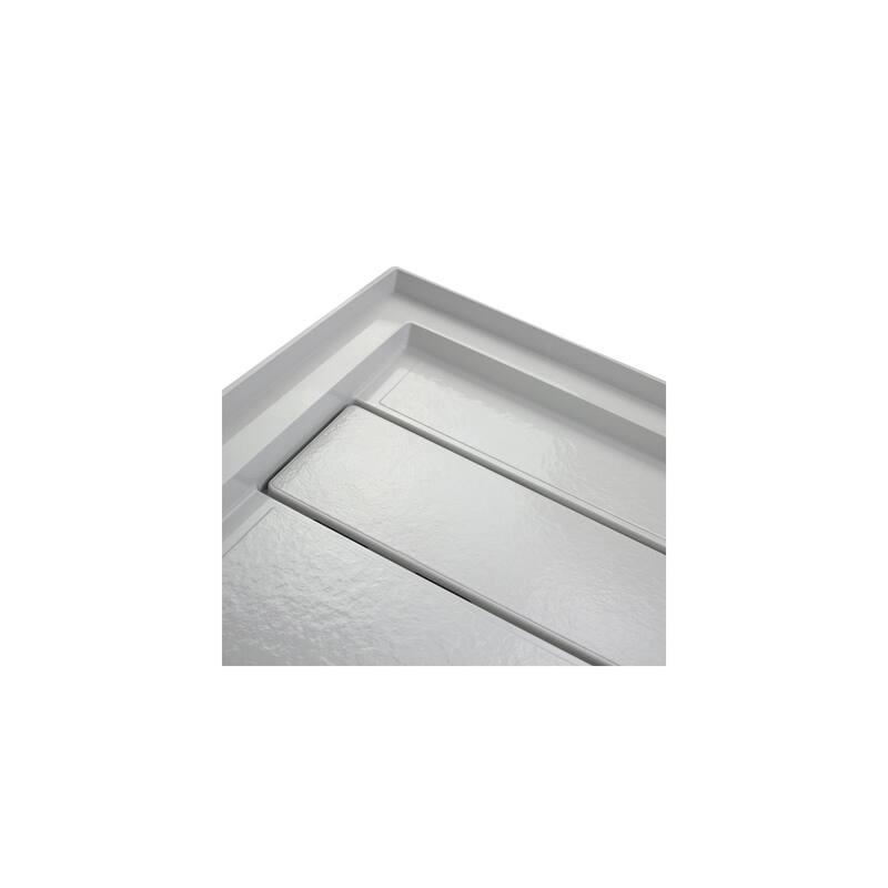 Transolid Linear 60" x 32" Alcove Shower Base with Right Hand Drain - 60" x 32" - 60" x 32"