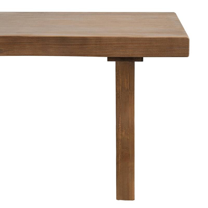 Christopher Knight Home - Nordic Rustic Pine Wood Dining Bench with Sculpted Legs