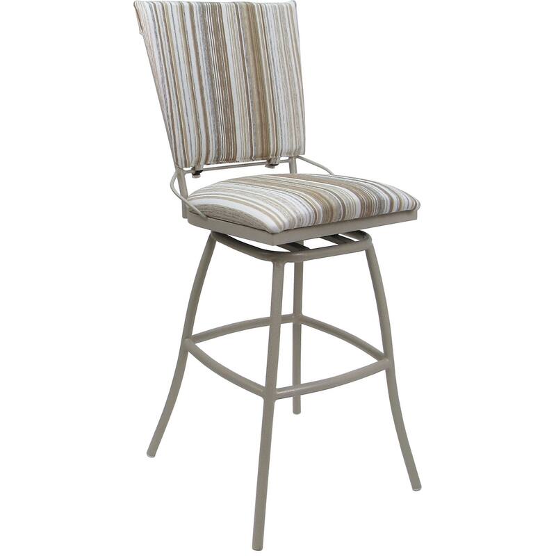Outdoor Indoor Bar Stool Counter Extra Tall - Jenna PB without Arms - Driftwood Whitelinen - Beige - Bar Height