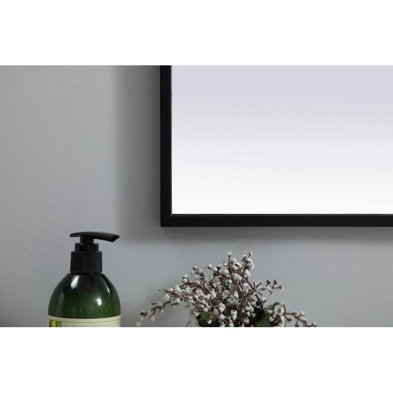 Indigo Home Metal Frame Arch Mirror 27x30 Inch