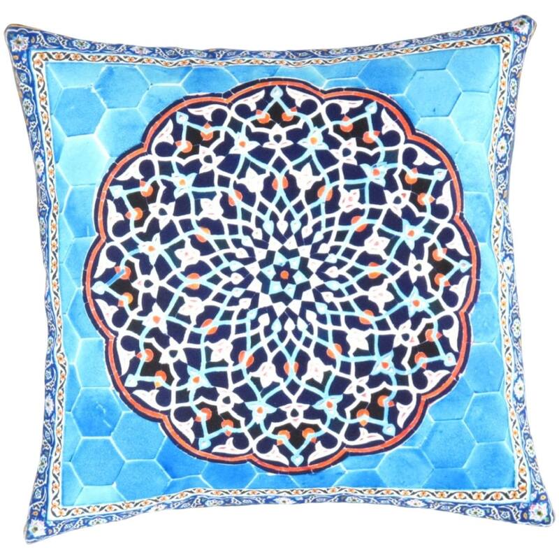 Pasargad velvet Throw Pillow 16'' X 16'' - 1' x 1'