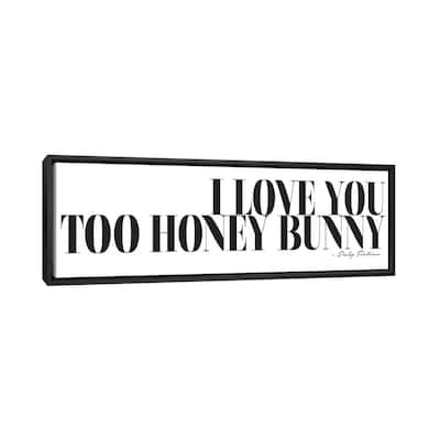 iCanvas "I Love You Too Honey Bunny" by Honeymoon Hotel Framed Canvas Print