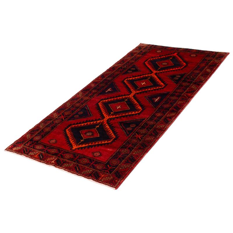 ECARPETGALLERY Hand-knotted Anadol Red Wool Rug - 4'5 x 9'1