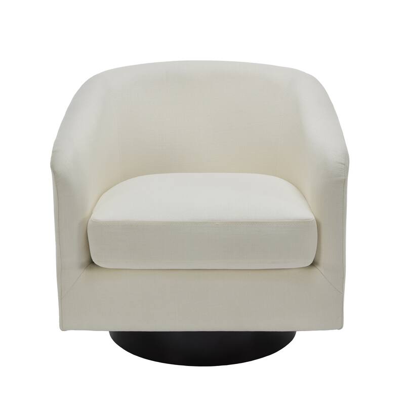 Modern 360°Swivel Accent Chairs Barrel Armchairs
