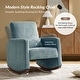 preview thumbnail 21 of 29, Julia 29.5"W Modern Solid Wood Nursery Rocking Chair with Lumbar Pillow by HULALA HOME