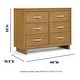 preview thumbnail 7 of 13, Skye 6 Drawer Dresser with Interlocking Drawers by Delta Children
