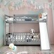 preview thumbnail 1 of 11, Twin Over Twin Bunk Bed with Slide and Ladder, Muti-Functional Bunk Bed, Gray Gray