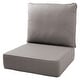 preview thumbnail 84 of 121, Gymojoy 24"x22"x6" Patio Thick Cushions & Pillows Set - Deep Seat Indoor/Outdoor Water & Fade Resistant One Set - Grey