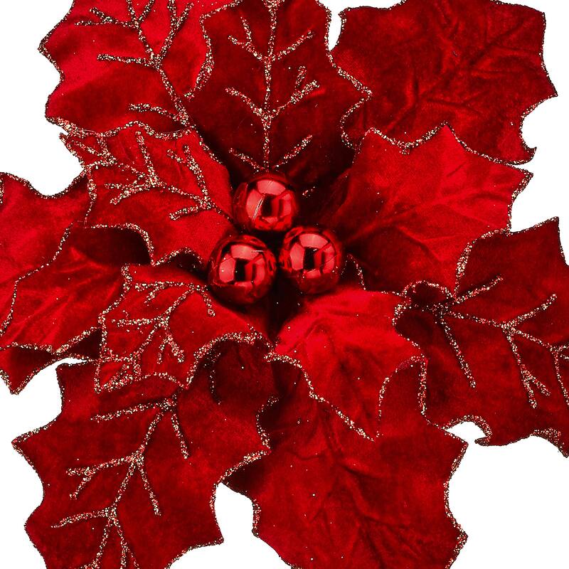 22" Royalty Poinsettia Stem