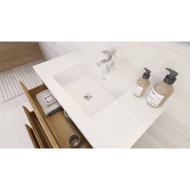 Aron 36'' Freestanding Vanity with Reinforced Acrylic Sink
