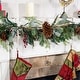 preview thumbnail 5 of 14, Garland and christmas stocking holder for mantle (3-Pack) (White)