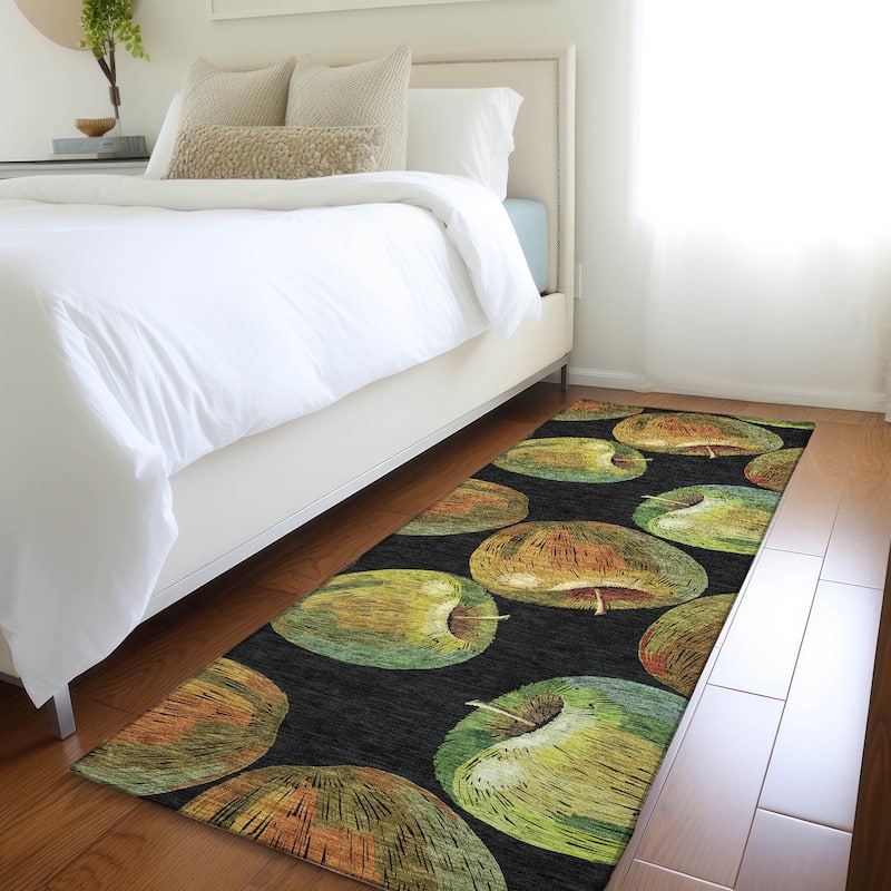 Premium Washable Super Soft Apple Harvest Mayfield Rug - Midnight - 2' 3" x 7' 6" - Runner