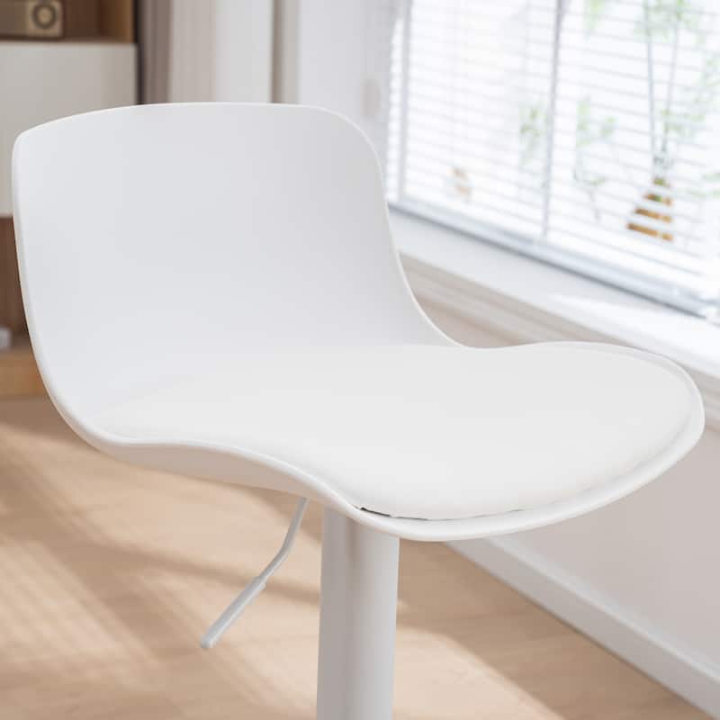 Modern Barstools Set of 2 Swivel Bar Chairs