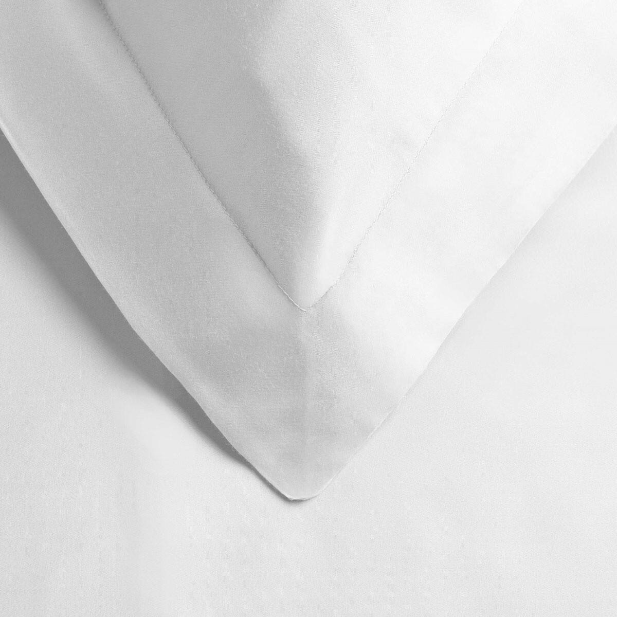 HomeRoots White King Cotton Blend 300 Thread Count Washable Duvet Cover