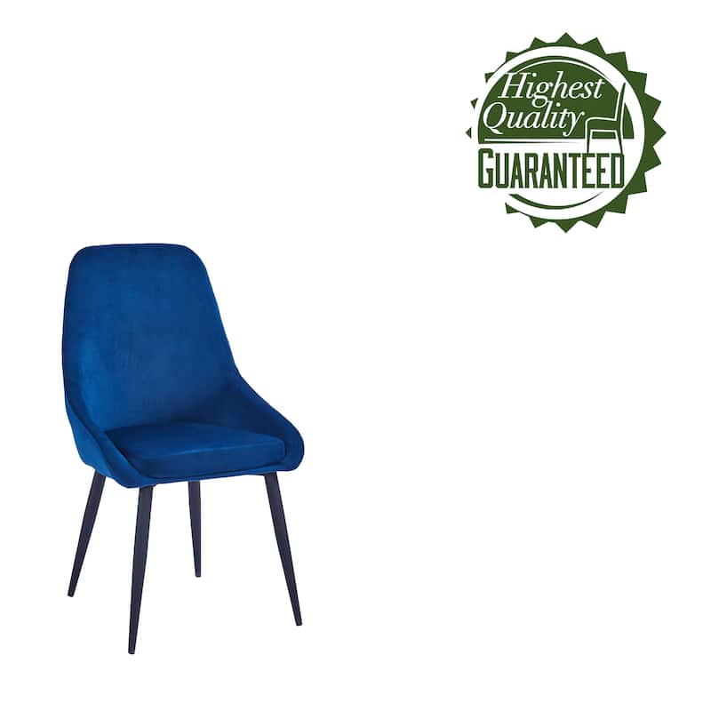 Porthos Home Fern Dining Chairs Set of 2, Velvet Upholstery, Steel Legs