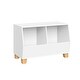 preview thumbnail 1 of 6, RiverRidge Kids 27in Catch-All Toy Organizer with 2 Compartments, Cubby Storage Organizer for Playroom - White