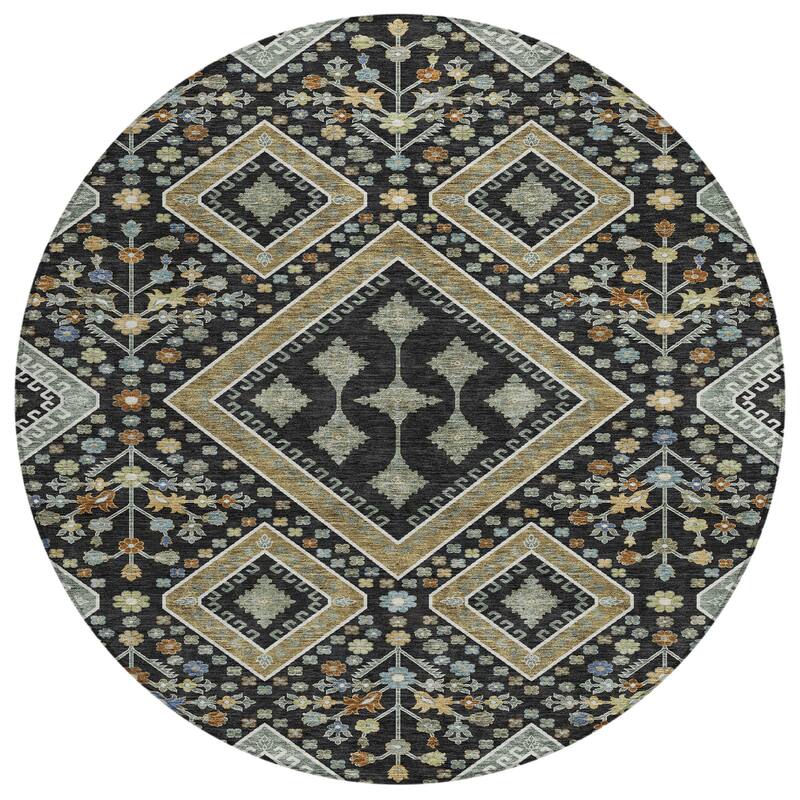 Machine Washable Indoor/ Outdoor Boho Milli Chantille Rug