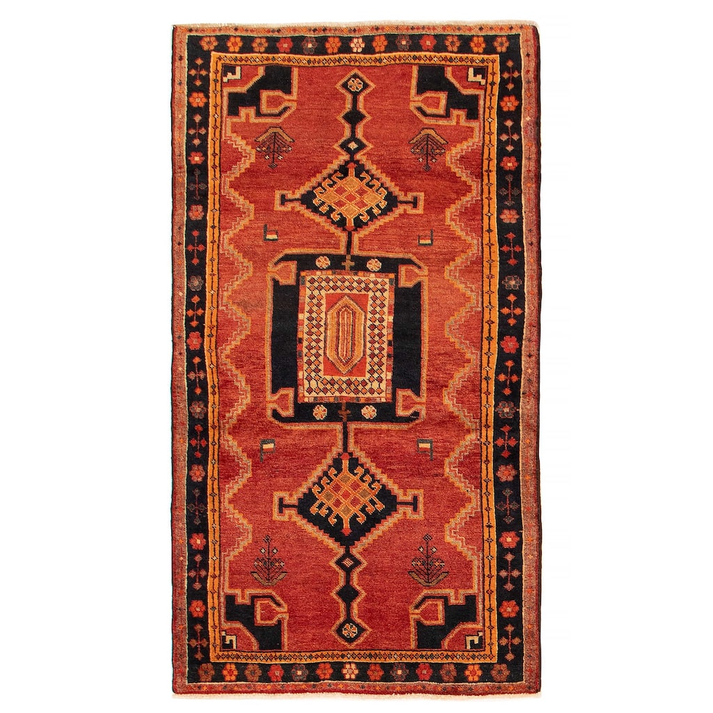 Konya Anatolian Red Rug 3'8" x 7'1" - 3'8 x 7'1