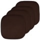 preview thumbnail 66 of 106, 16-in. Square Non-slip Memory Foam Seat Cushions (2 OR 4) - 16 X 16 Set of 4 - Brown