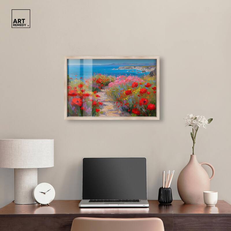 Ocean View Bloom I Shadowbox by Art Remedy