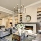 preview thumbnail 14 of 15, LALUZ Modern 8-Light Chandelier Black Gold Classic Candle Light for Dining Living Room - 37.4" Dia × 22.4" H