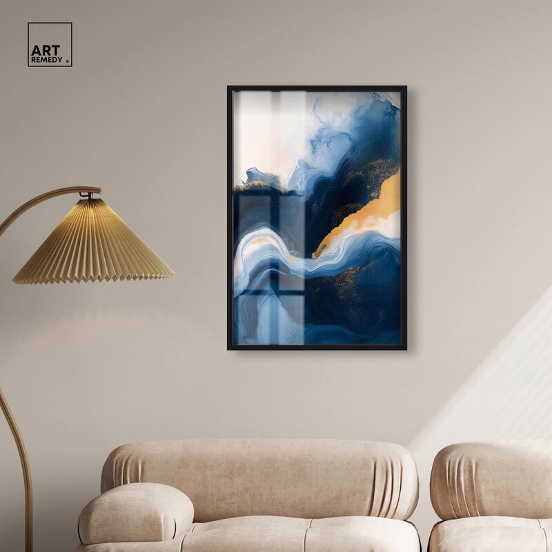 Blue Deep III Shadowbox by Art Remedy