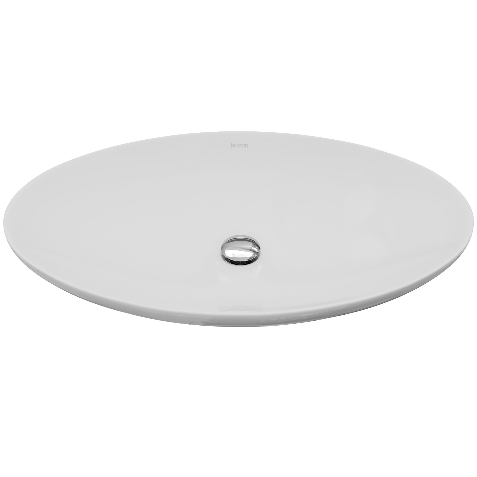 Karran Valera 27" Vitreous China Vessel Bathroom Sink in White