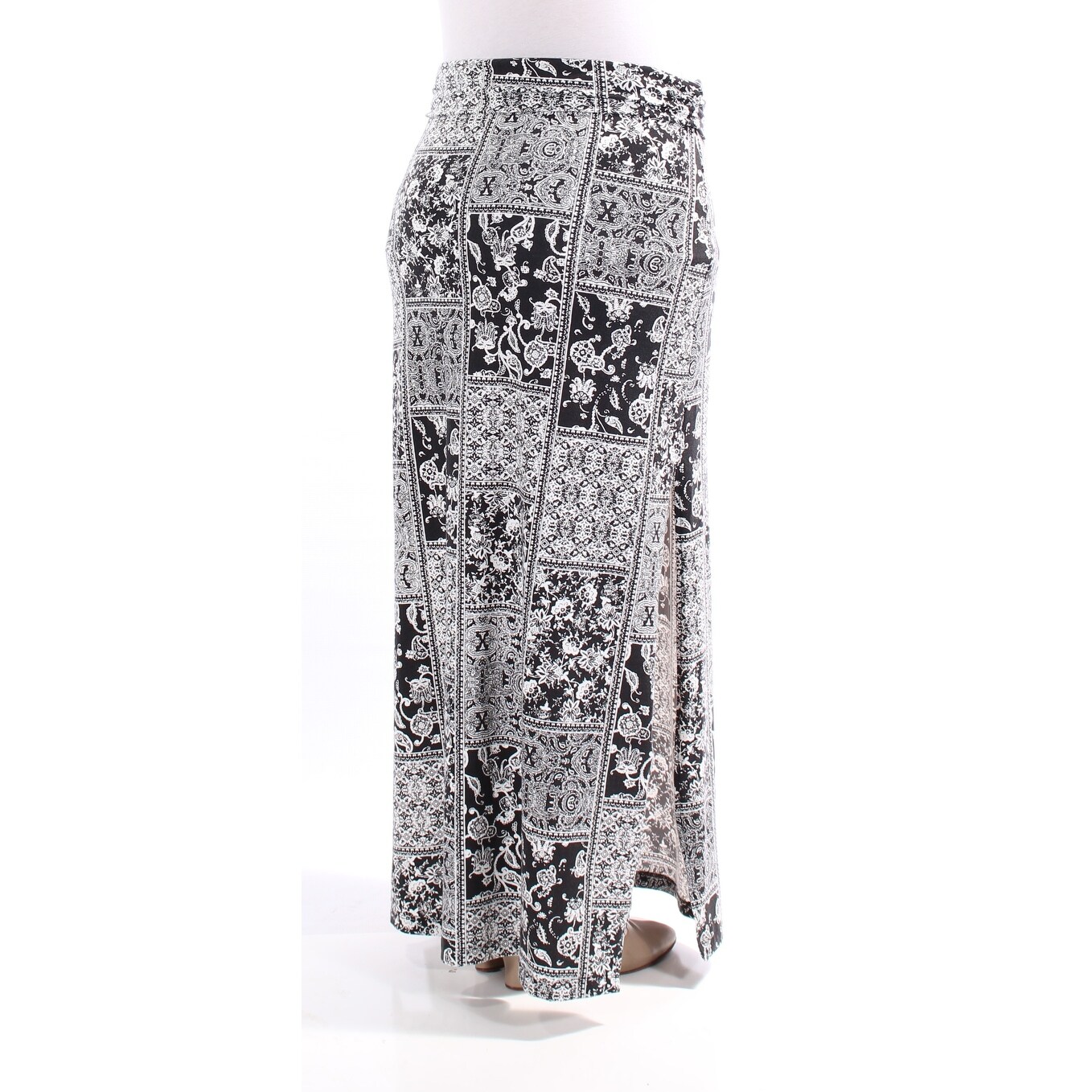 white maxi pencil skirt