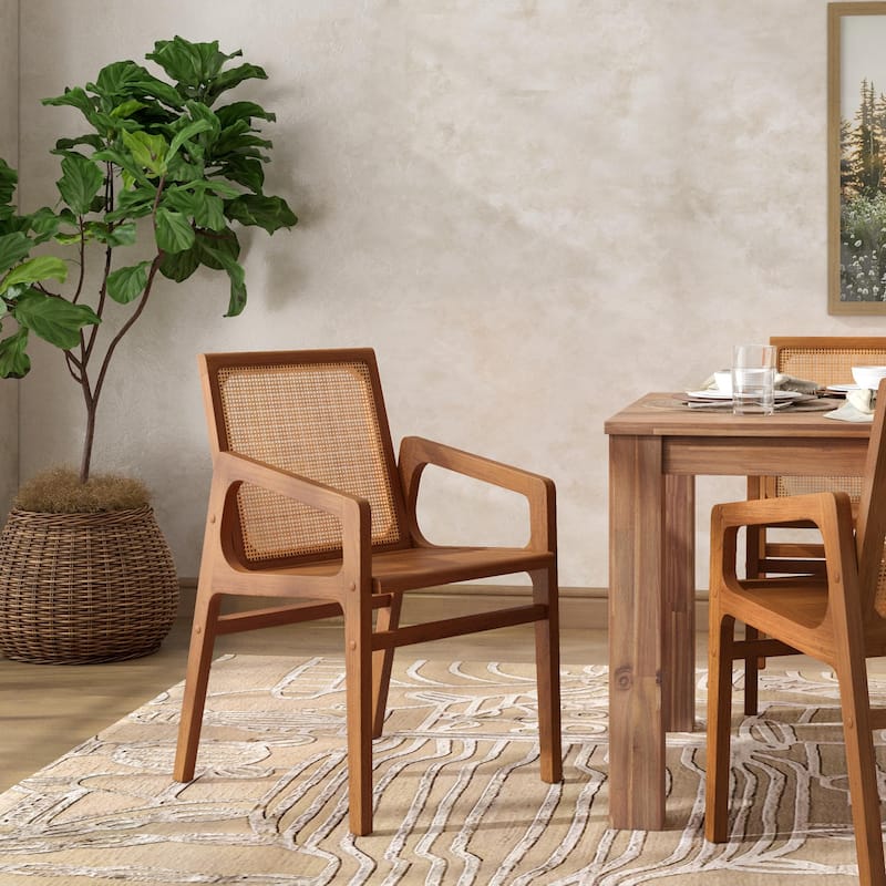 NPD Furniture Davina Teak Dining Side Arm Chair