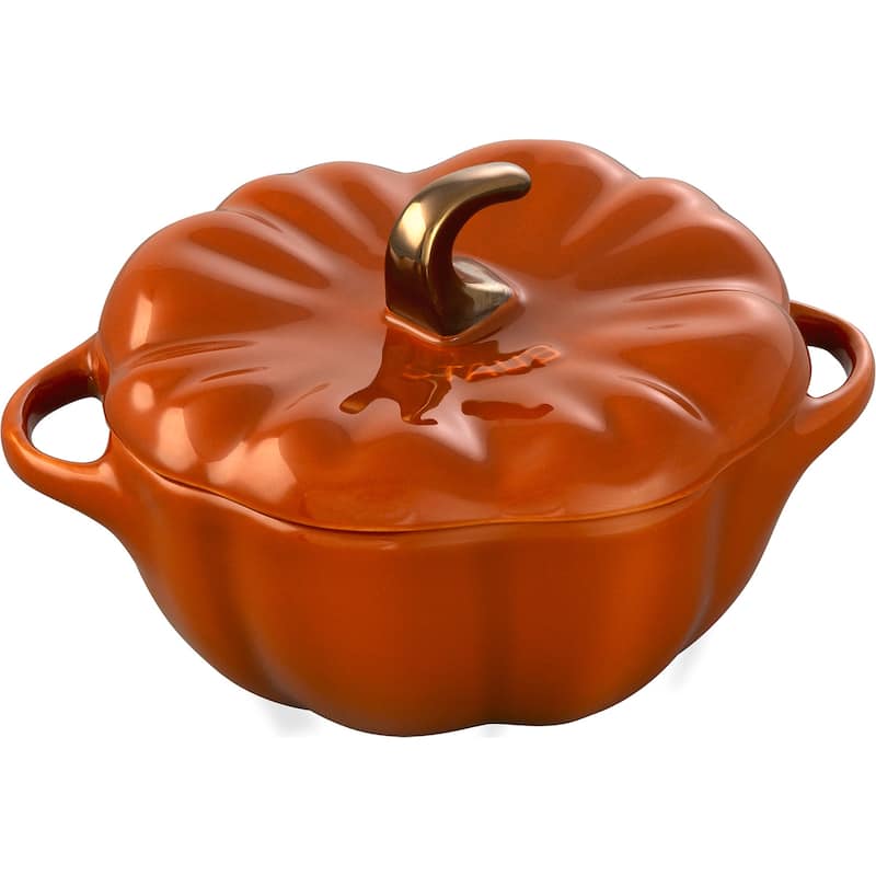 STAUB Ceramic 16-oz Petite Pumpkin Cocotte - Burnt Orange