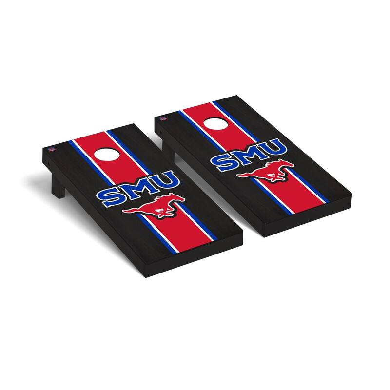 Southern Methodist University SMU Mustangs 2x4 Pro Cornhole Boards - V7 - Include Case & Lights