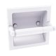 preview thumbnail 9 of 15, Allied Brass Regal Collection Recessed Toilet Tissue Holder Matte White